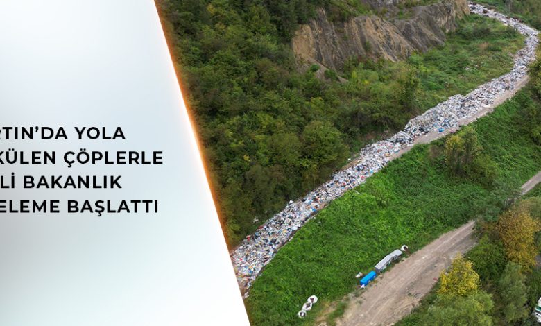 Bartın'da Yola Çöp Dökenlere Soruşturma