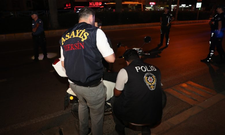 Mersin’de asayiş ekiplerinden motosikletlere yönelik sıkı denetim