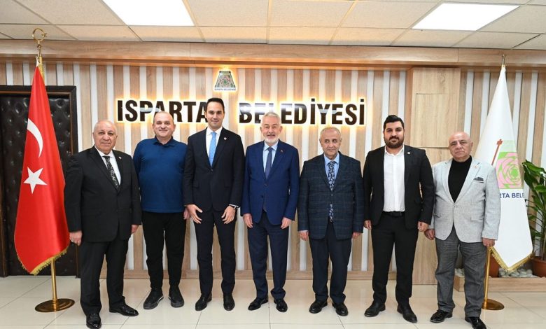 DYP Genel Başkanı Isparta Belediye Başkanı ile görüştü