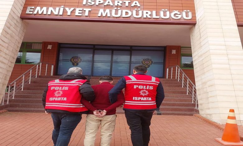 Isparta’da 14 yıl 9 ay 10 gün hapis cezası ile aranan şahıs yakalandı