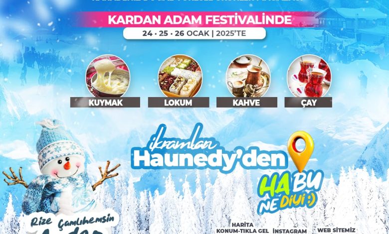 Ayder Kardan Adam Festivali’nde ikramlar Haunedy’den - Birlik Haber Ajansı
