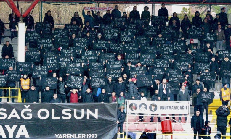 Boluspor taraftarı Kartalkaya yangınında hayatını kaybedenleri andı - Birlik Haber Ajansı