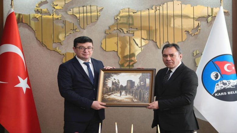 Azerbaycan Kars Başkonsolosu Aliyev’den Kars Belediye Başkanı Senger'e ziyaret - Birlik Haber Ajansı