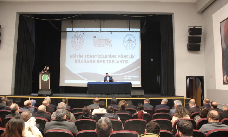 Kars’ta eğitim yöneticilerine yönelik bilgilendirme toplantısı yapıldı - Birlik Haber Ajansı