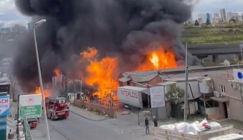 Başakşehir'de kimya deposunda yangın! - Birlik Haber Ajansı