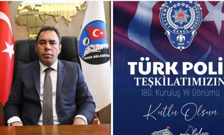 Kars Belediye Başkanı Senger, Türk Polis Teşkilatının 180. kuruluş yıl dönümünü kutladı - Birlik Haber Ajansı